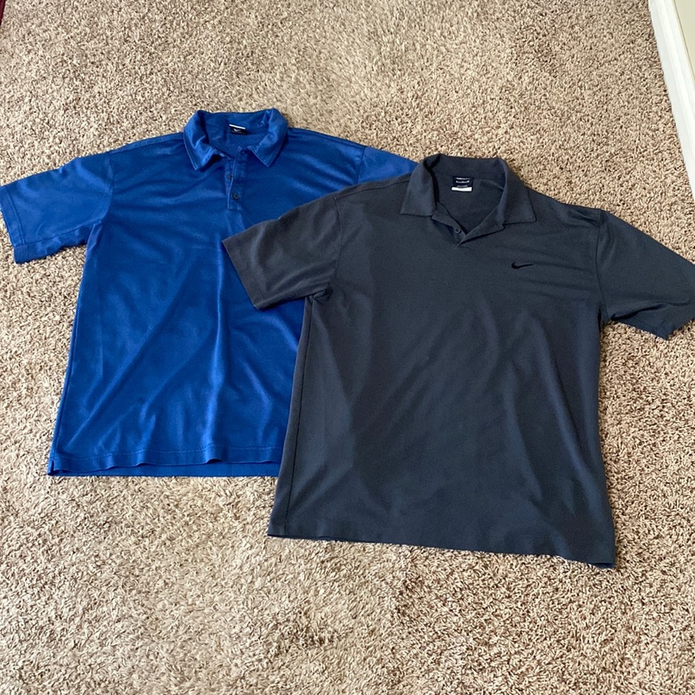 Pair of Nike Golf polos